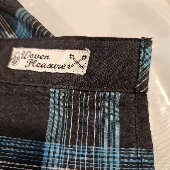 SOVEREIGN CODE Western Cowboy charcoal plaid shirt sz XL Made in USA - Picture 11 of 12